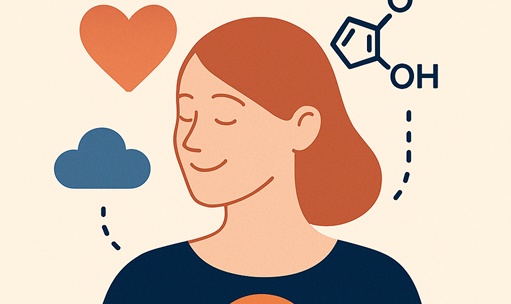 Dessin d'une jeune femme pour illustrer l'article sur l'hormone : Serotonine