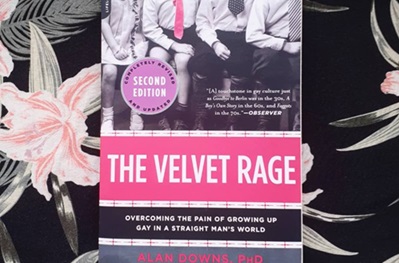 Couverture du livre The Velvet Rage, qui traite de psychologie autour des LGBT